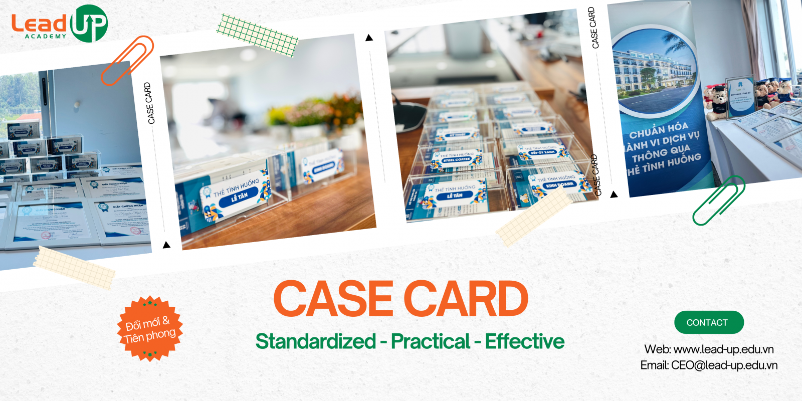 Case cards implemented by Lead-UP experts at The Harmonia Hotel of Hoa Phat Group